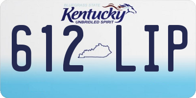 KY license plate 612LIP
