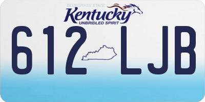 KY license plate 612LJB