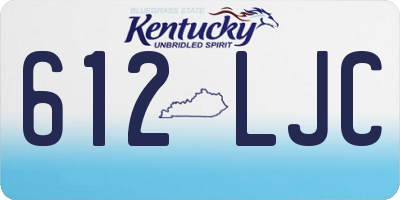 KY license plate 612LJC