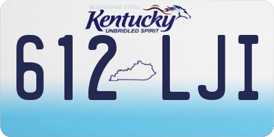 KY license plate 612LJI
