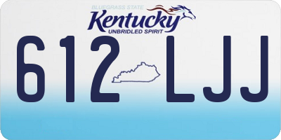 KY license plate 612LJJ