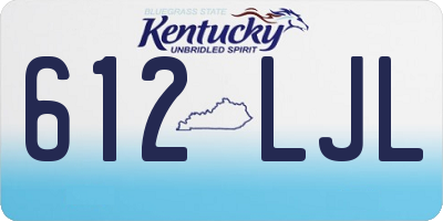 KY license plate 612LJL