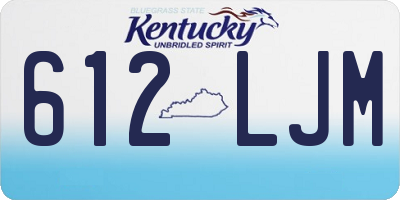 KY license plate 612LJM