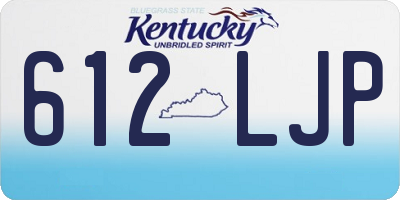 KY license plate 612LJP