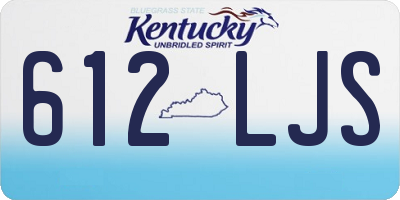 KY license plate 612LJS