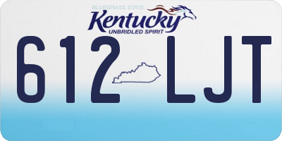 KY license plate 612LJT