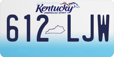 KY license plate 612LJW