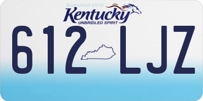 KY license plate 612LJZ