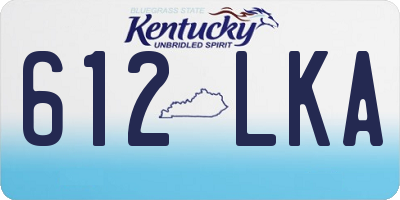 KY license plate 612LKA