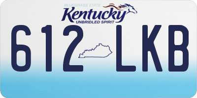 KY license plate 612LKB