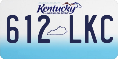 KY license plate 612LKC