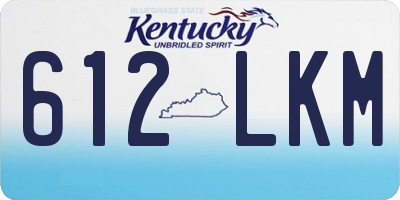 KY license plate 612LKM