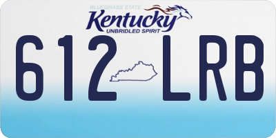 KY license plate 612LRB