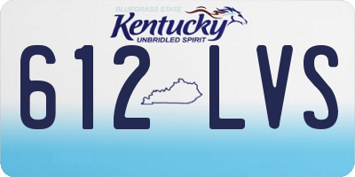 KY license plate 612LVS