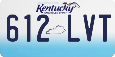 KY license plate 612LVT