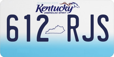 KY license plate 612RJS