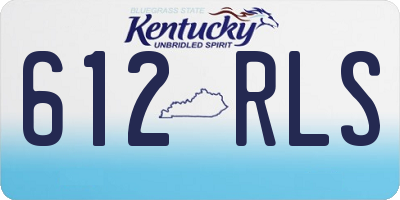 KY license plate 612RLS
