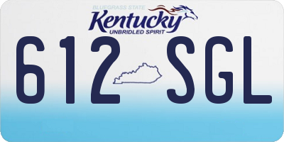 KY license plate 612SGL
