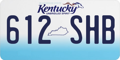 KY license plate 612SHB
