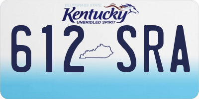 KY license plate 612SRA