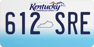 KY license plate 612SRE