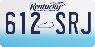 KY license plate 612SRJ