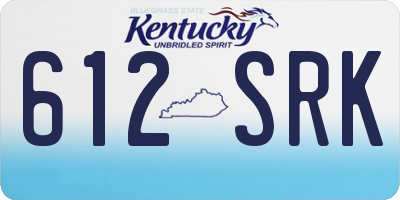 KY license plate 612SRK