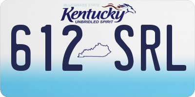 KY license plate 612SRL