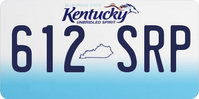 KY license plate 612SRP