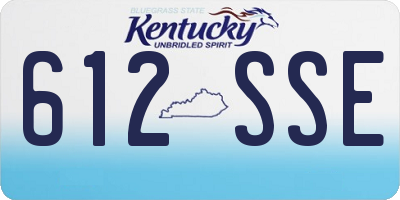 KY license plate 612SSE