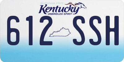 KY license plate 612SSH
