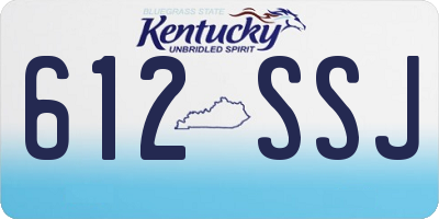 KY license plate 612SSJ