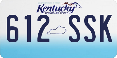 KY license plate 612SSK