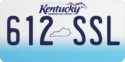 KY license plate 612SSL