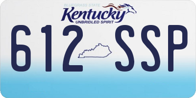 KY license plate 612SSP