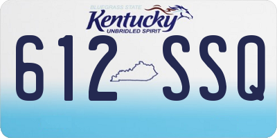 KY license plate 612SSQ