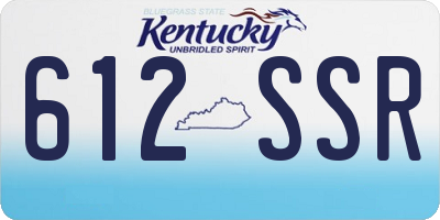 KY license plate 612SSR