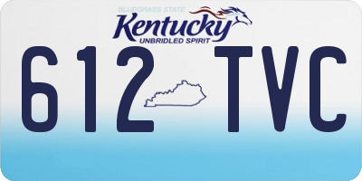 KY license plate 612TVC
