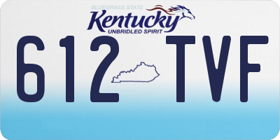 KY license plate 612TVF