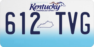 KY license plate 612TVG