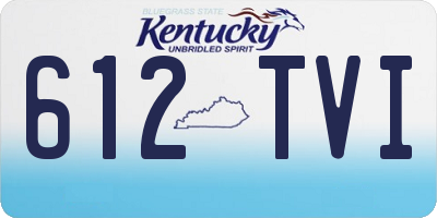 KY license plate 612TVI