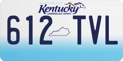 KY license plate 612TVL