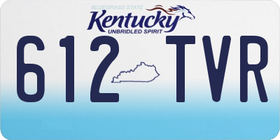 KY license plate 612TVR