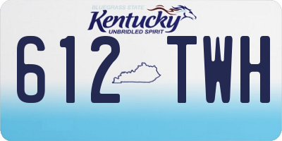 KY license plate 612TWH