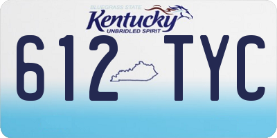 KY license plate 612TYC