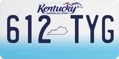 KY license plate 612TYG