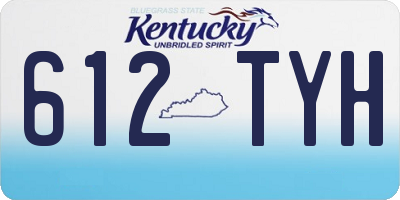 KY license plate 612TYH
