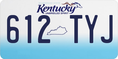 KY license plate 612TYJ