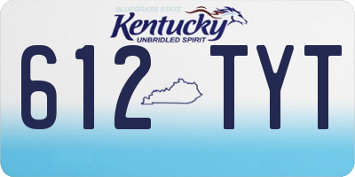 KY license plate 612TYT