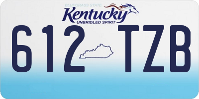 KY license plate 612TZB